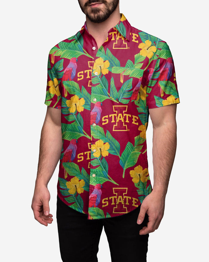 Iowa State Cyclones Floral Button Up Shirt FOCO S - FOCO.com