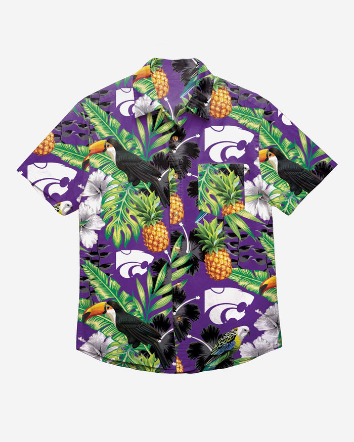 Kansas State Wildcats Floral Button Up Shirt FOCO - FOCO.com