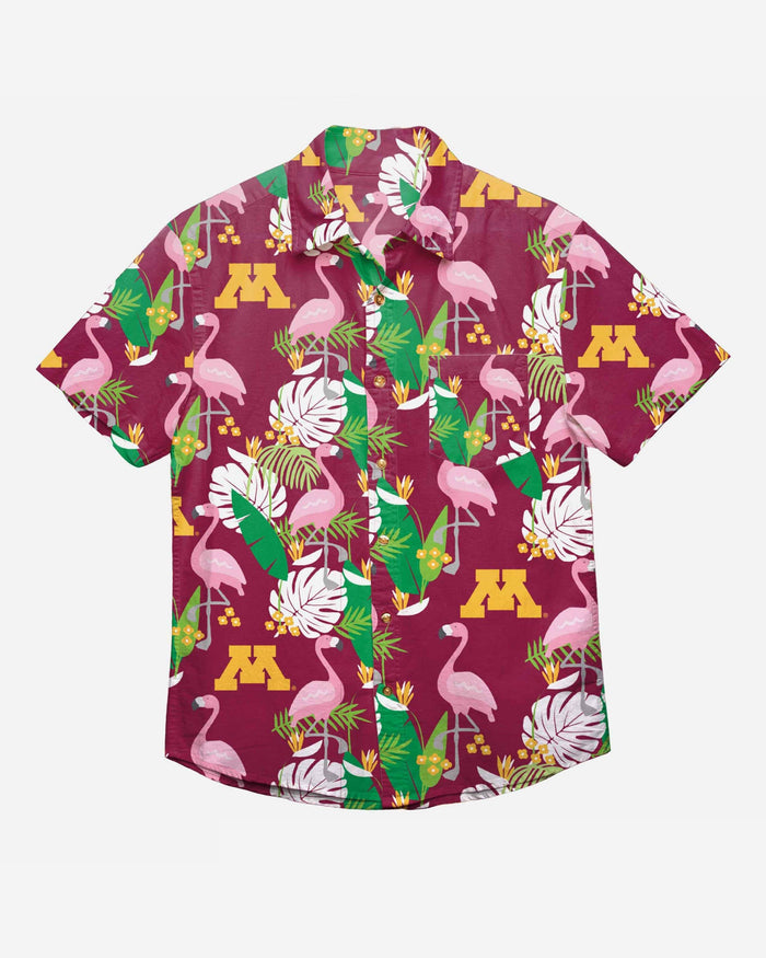 Minnesota Golden Gophers Floral Button Up Shirt FOCO - FOCO.com