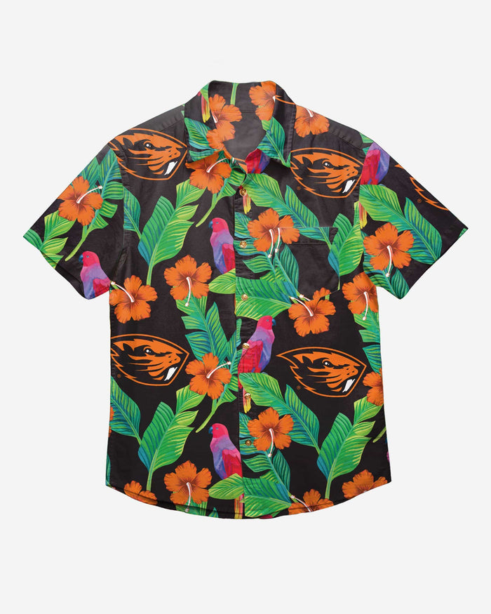 Oregon State Beavers Floral Button Up Shirt FOCO - FOCO.com