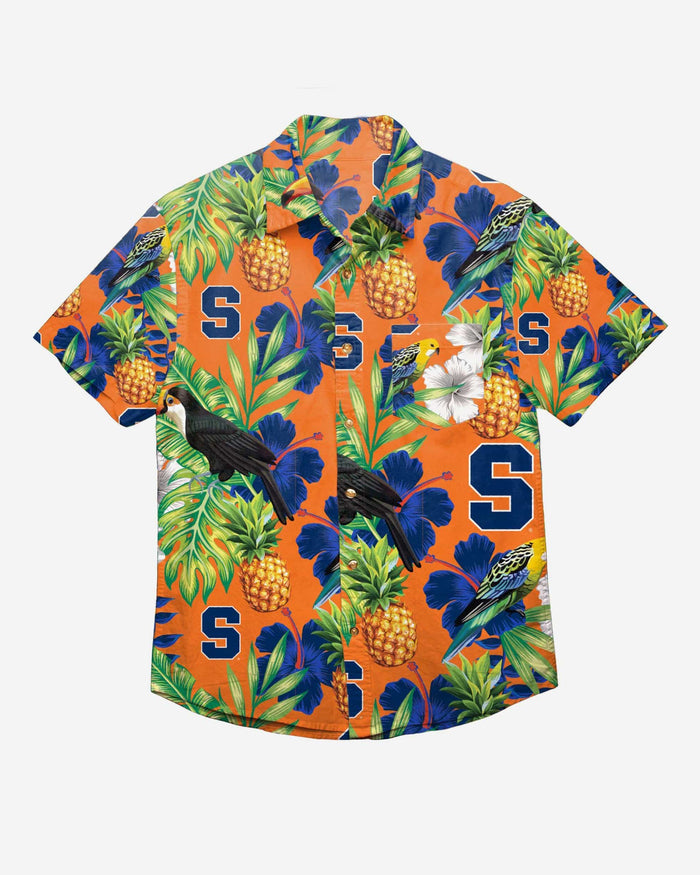 Syracuse Orange Floral Button Up Shirt FOCO - FOCO.com