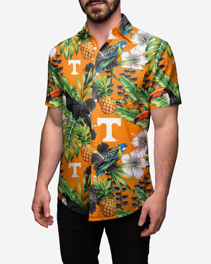 Tennessee Volunteers Floral Button Up Shirt FOCO S - FOCO.com