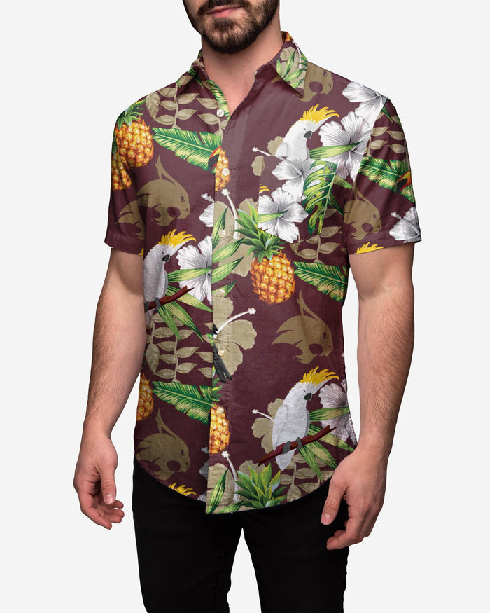 Texas State Bobcats Floral Button Up Shirt FOCO S - FOCO.com