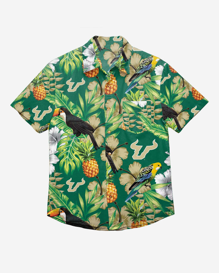 South Florida Bulls Floral Button Up Shirt FOCO - FOCO.com