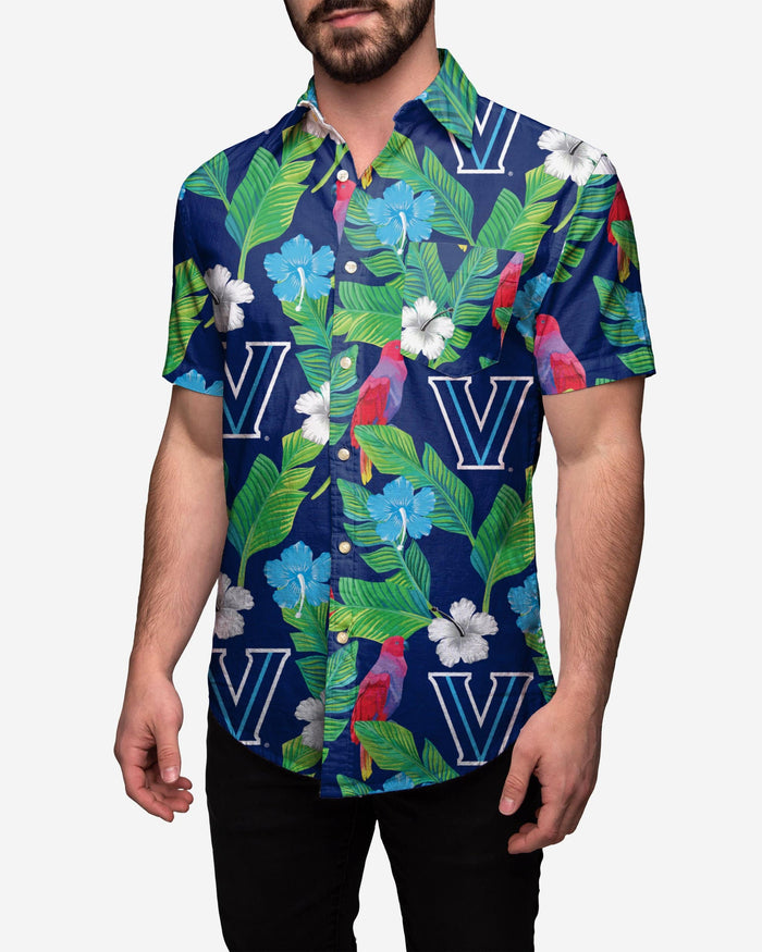 Villanova Wildcats Floral Button Up Shirt FOCO S - FOCO.com