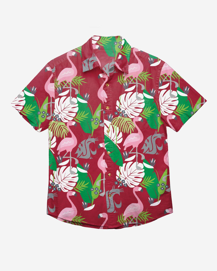 Washington State Cougars Floral Button Up Shirt FOCO - FOCO.com