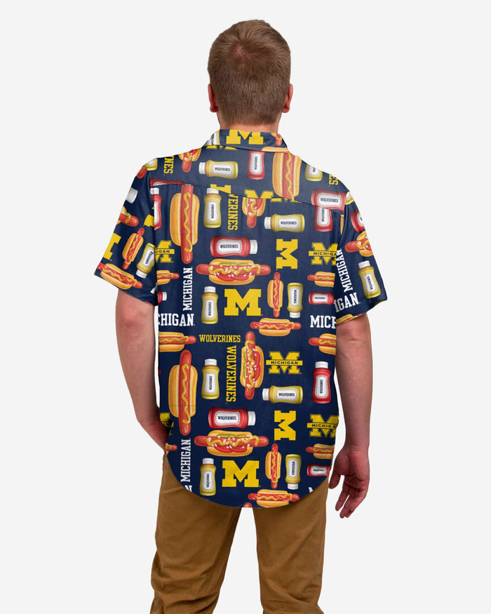 Michigan Wolverines Grill Pro Button Up Shirt FOCO - FOCO.com