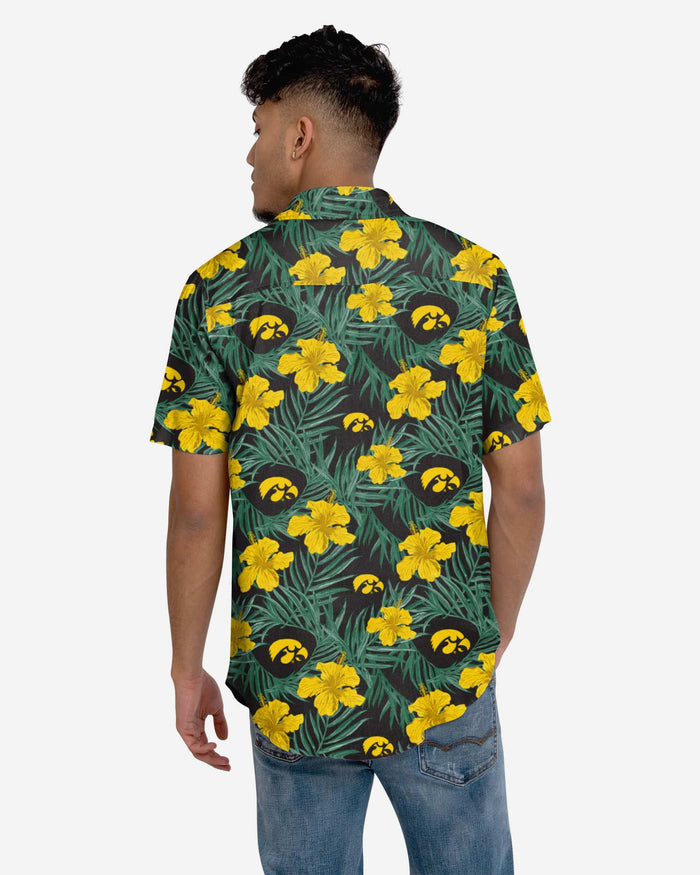 Iowa Hawkeyes Hibiscus Button Up Shirt FOCO - FOCO.com