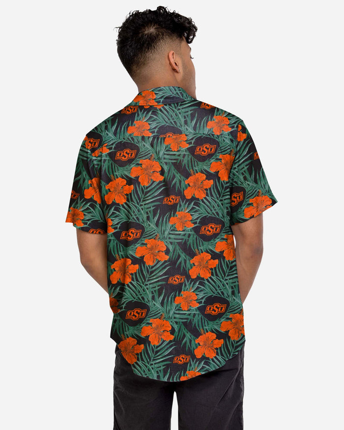 Oklahoma State Cowboys Hibiscus Button Up Shirt FOCO - FOCO.com