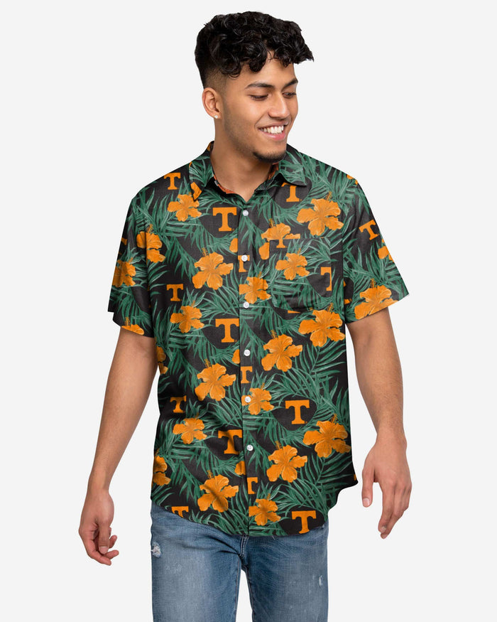 Tennessee Volunteers Hibiscus Button Up Shirt FOCO S - FOCO.com