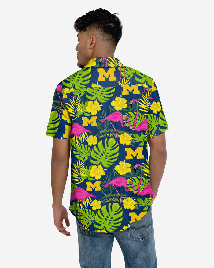 Michigan Wolverines Highlights Button Up Shirt FOCO - FOCO.com