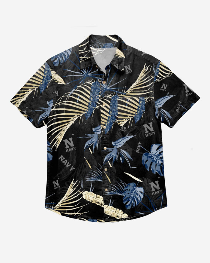 Navy Midshipmen Neon Palm Button Up Shirt FOCO - FOCO.com