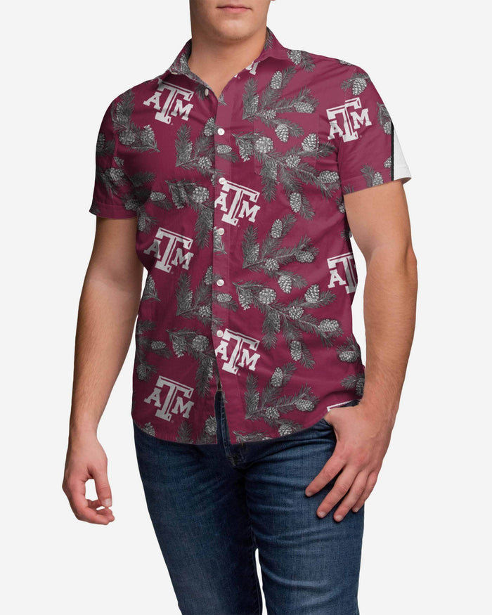 Texas A&M Aggies Pinecone Button Up Shirt FOCO M - FOCO.com