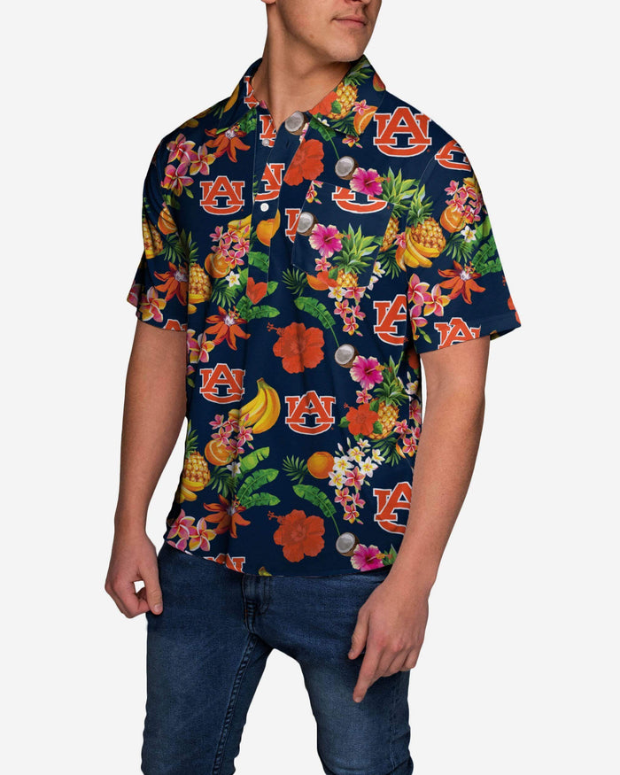 Auburn Tigers Fruit Flair Short Sleeve Polo Shirt FOCO - FOCO.com