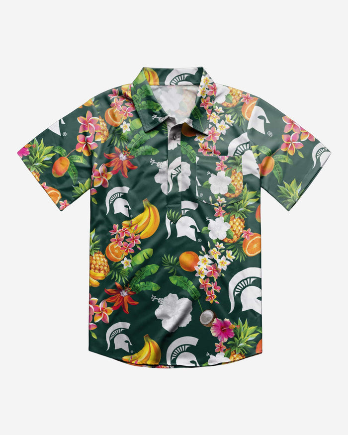 Michigan State Spartans Fruit Flair Short Sleeve Polo Shirt FOCO - FOCO.com