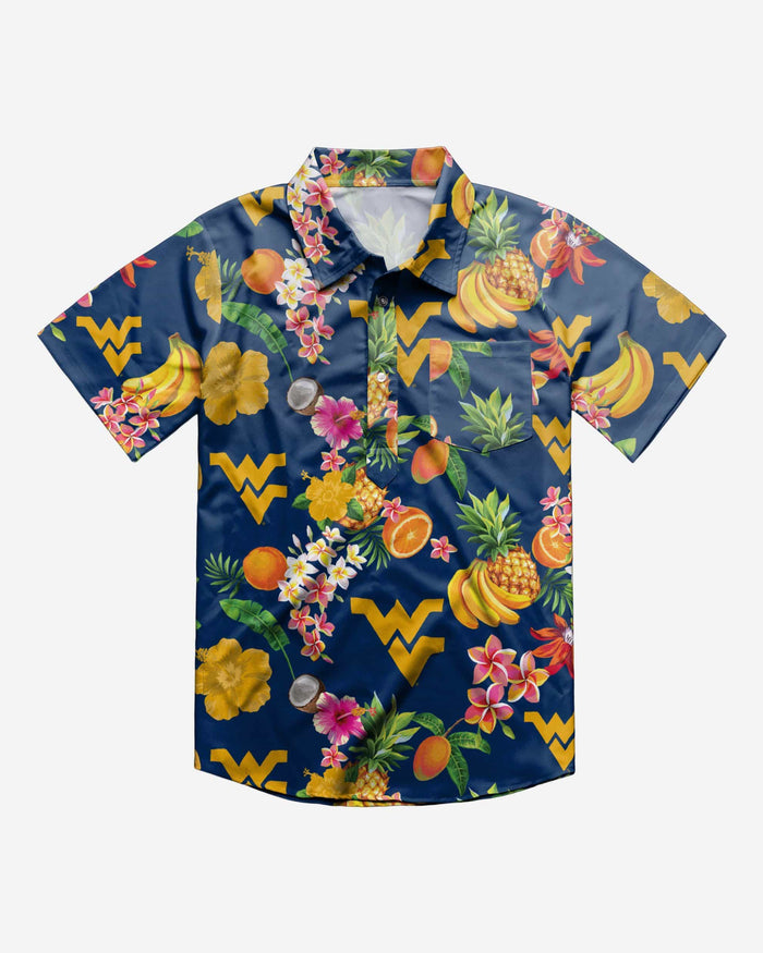 West Virginia Mountaineers Fruit Flair Short Sleeve Polo Shirt FOCO - FOCO.com