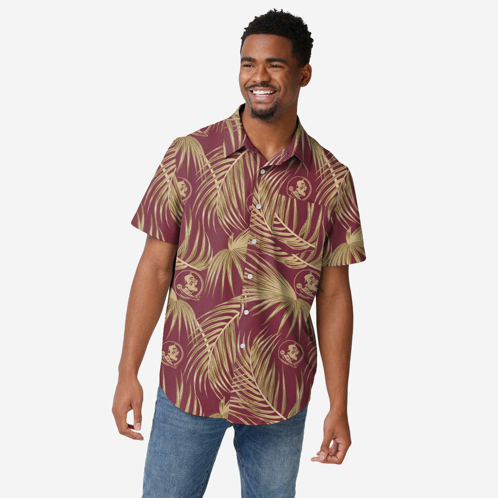 Florida State Seminoles Hawaiian Button Up Shirt FOCO S - FOCO.com