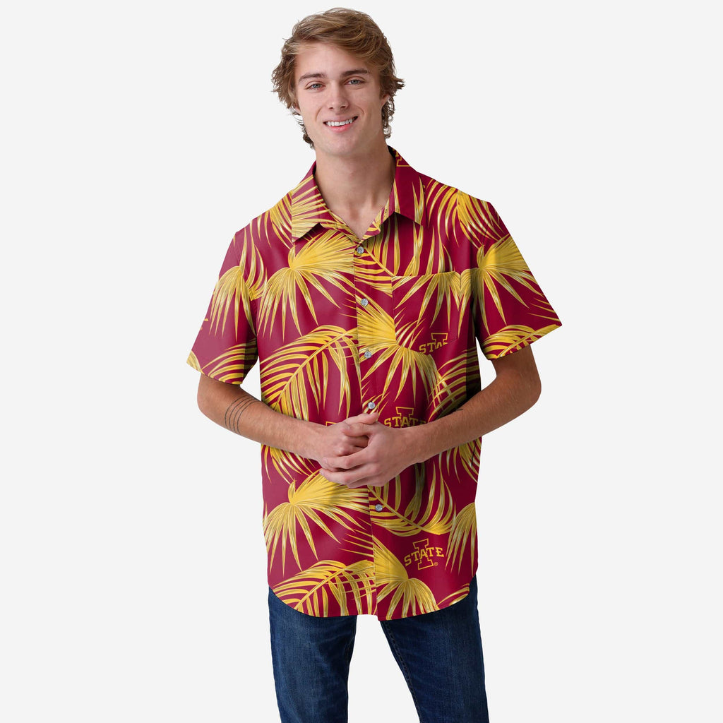 Iowa State Cyclones Hawaiian Button Up Shirt FOCO S - FOCO.com