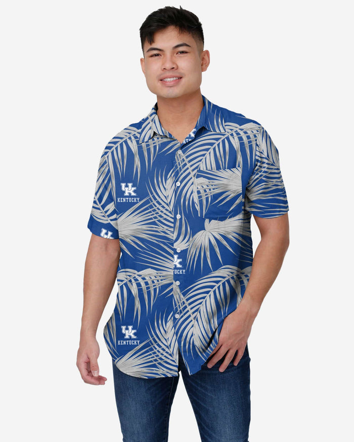 Kentucky Wildcats Hawaiian Button Up Shirt FOCO S - FOCO.com