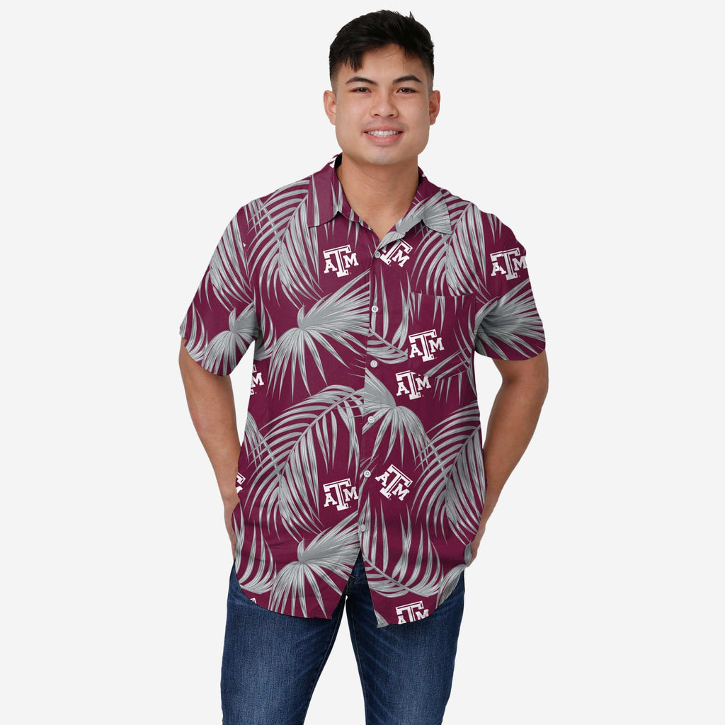 Texas A&M Aggies Hawaiian Button Up Shirt FOCO S - FOCO.com