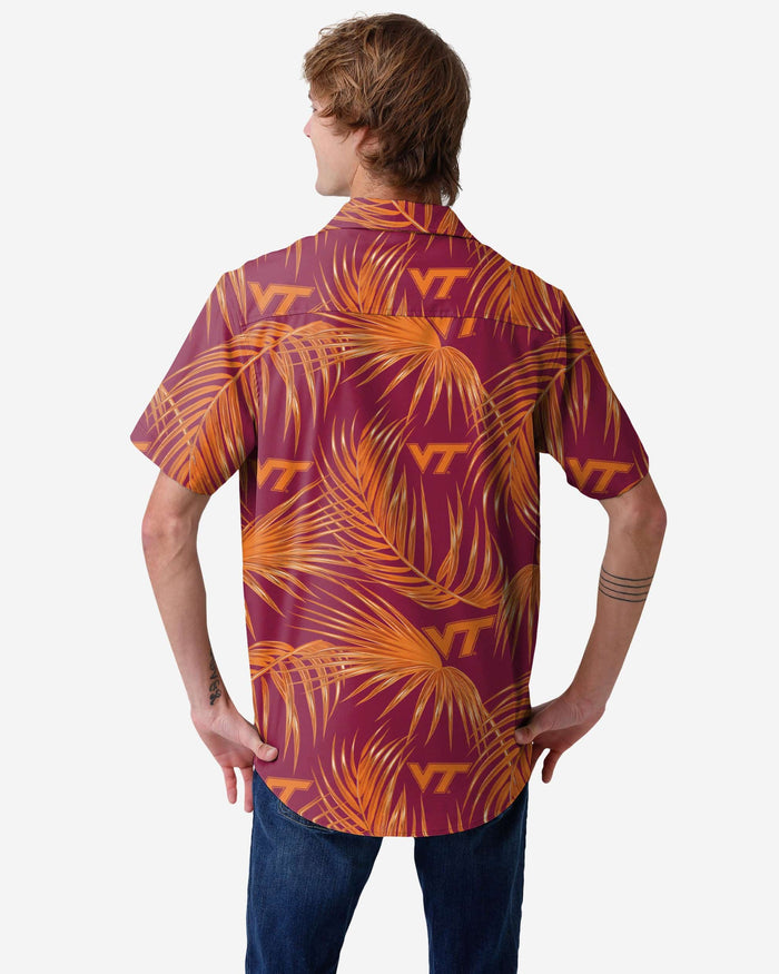 Virginia Tech Hokies Hawaiian Button Up Shirt FOCO - FOCO.com