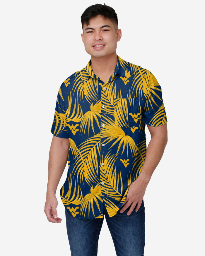 West Virginia Mountaineers Hawaiian Button Up Shirt FOCO S - FOCO.com