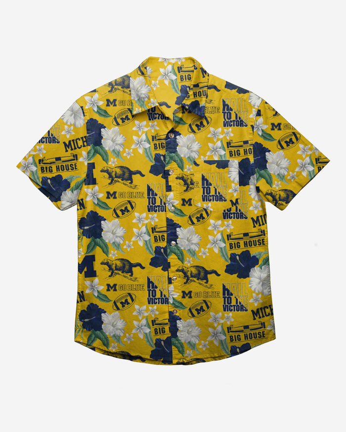 Michigan Wolverines City Style Button Up Shirt FOCO - FOCO.com