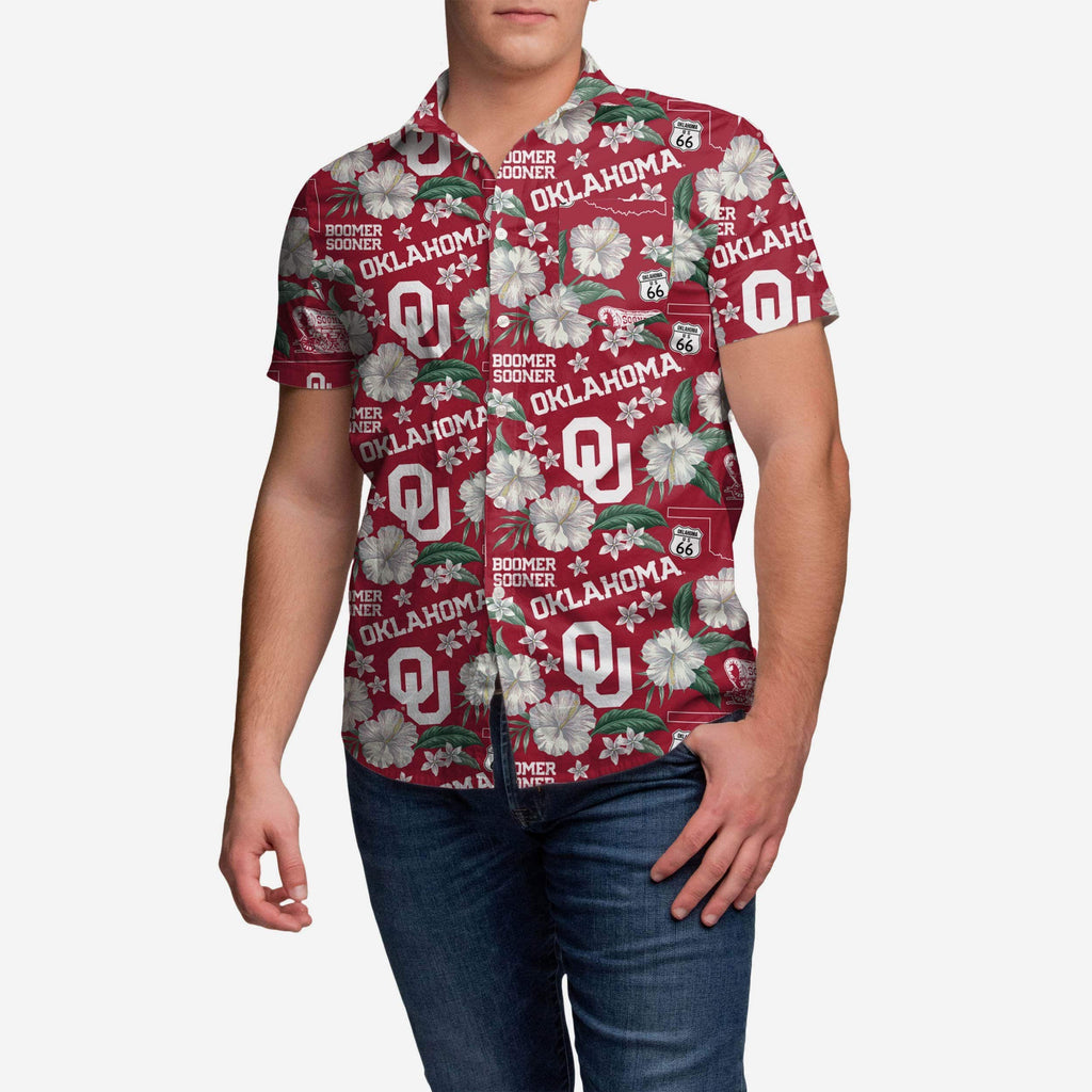 Oklahoma Sooners City Style Button Up Shirt FOCO S - FOCO.com