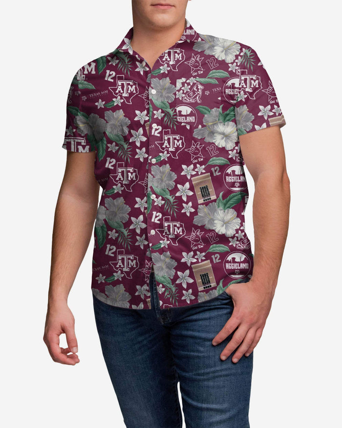 Texas A&M Aggies City Style Button Up Shirt FOCO S - FOCO.com