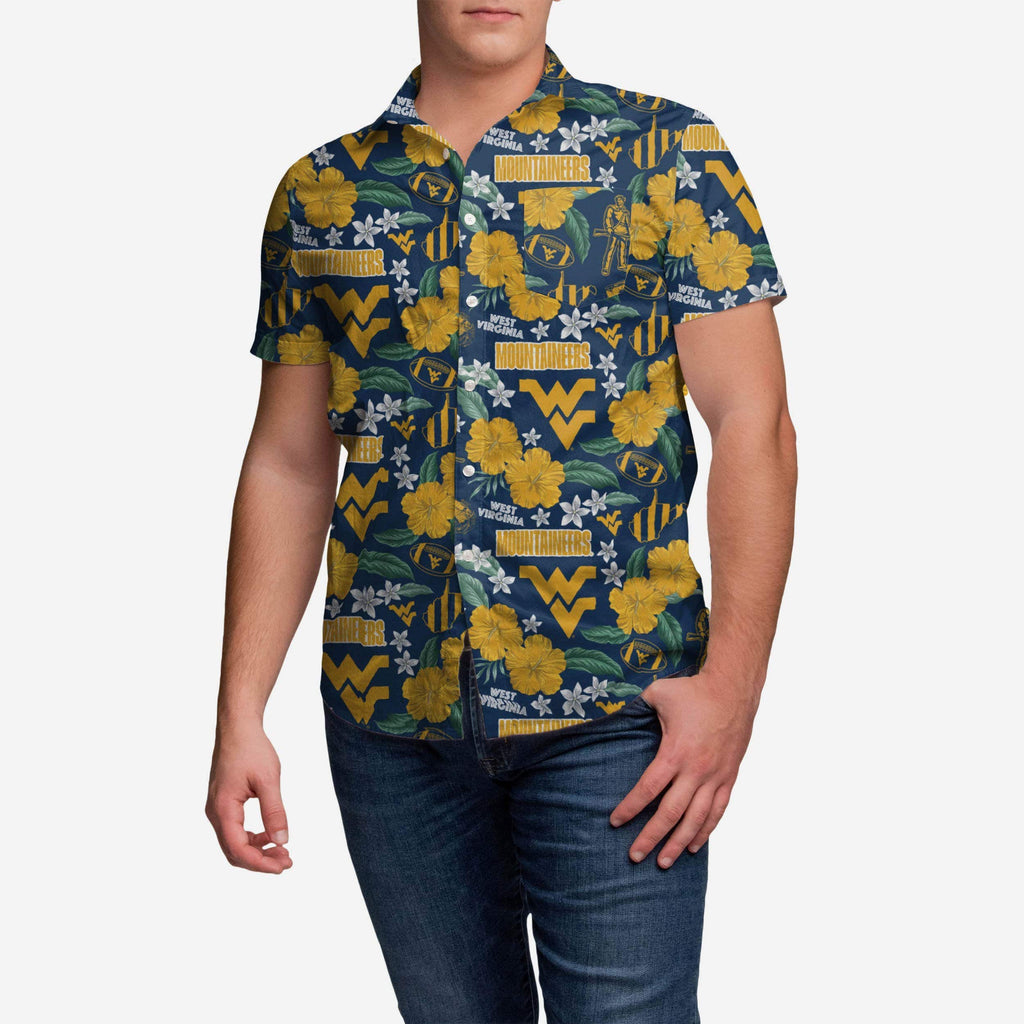 West Virginia Mountaineers City Style Button Up Shirt FOCO S - FOCO.com