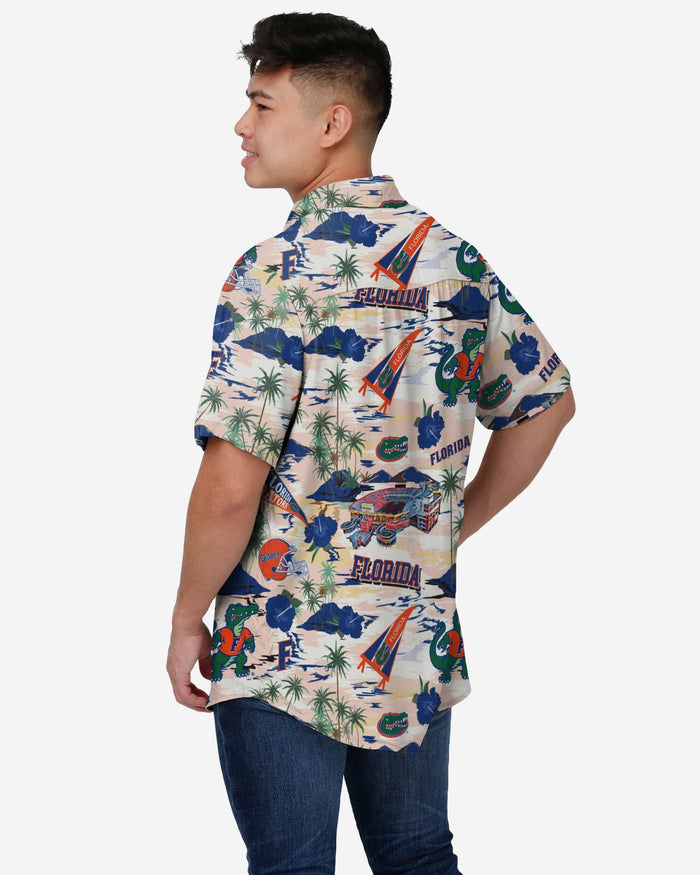 Florida Gators Thematic Stadium Print Button Up Shirt FOCO - FOCO.com