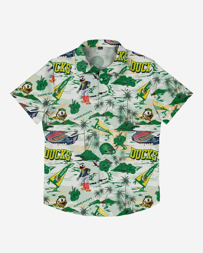 Oregon Ducks Thematic Stadium Print Button Up Shirt FOCO - FOCO.com