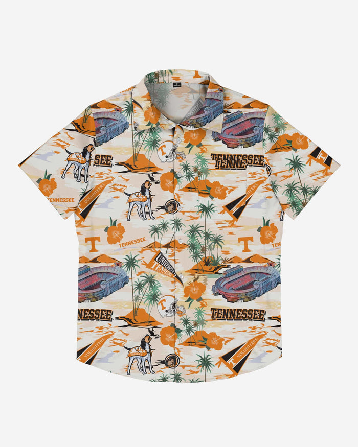 Tennessee Volunteers Thematic Stadium Print Button Up Shirt FOCO - FOCO.com