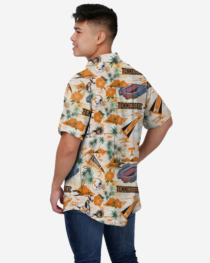 Tennessee Volunteers Thematic Stadium Print Button Up Shirt FOCO - FOCO.com