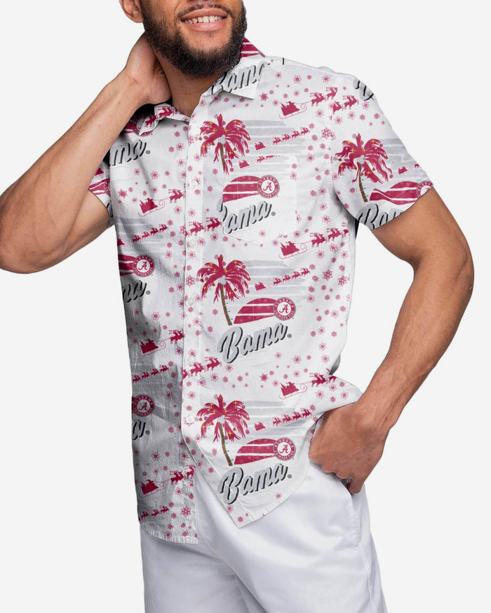 Alabama Crimson Tide Winter Tropical Button Up Shirt FOCO M - FOCO.com