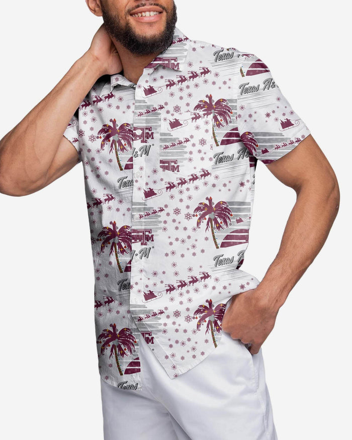 Texas A&M Aggies Winter Tropical Button Up Shirt FOCO M - FOCO.com