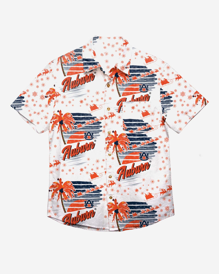 Auburn Tigers Winter Tropical Button Up Shirt FOCO - FOCO.com