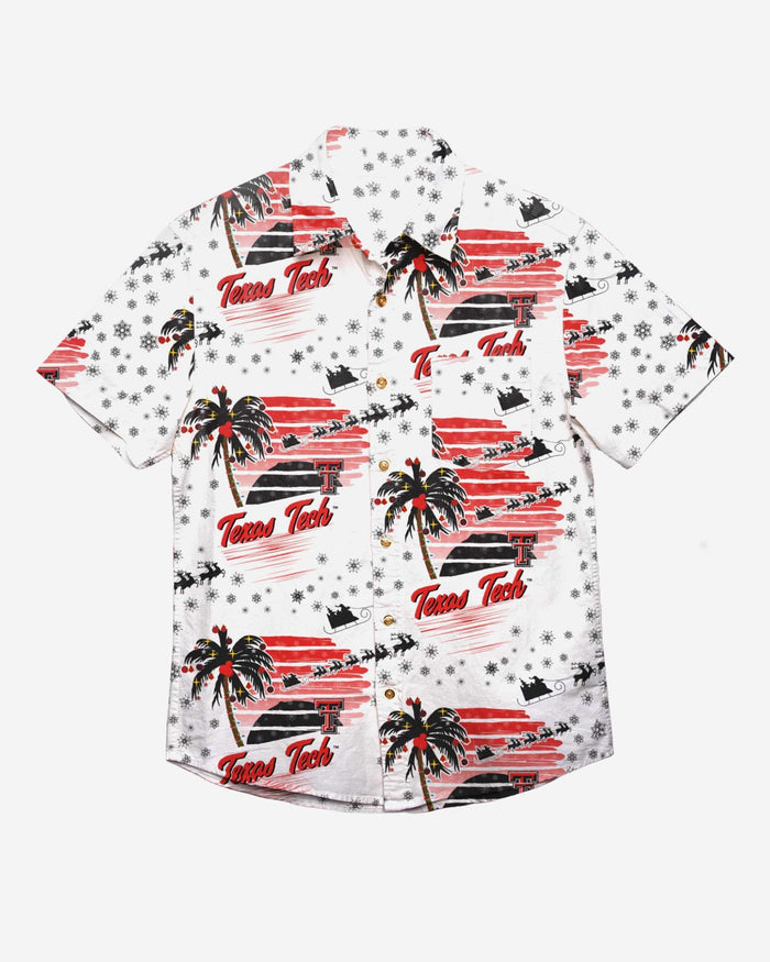 Texas Tech Red Raiders Winter Tropical Button Up Shirt FOCO - FOCO.com