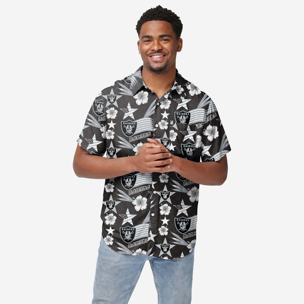 Las Vegas Raiders Americana Button Up Shirt FOCO S - FOCO.com