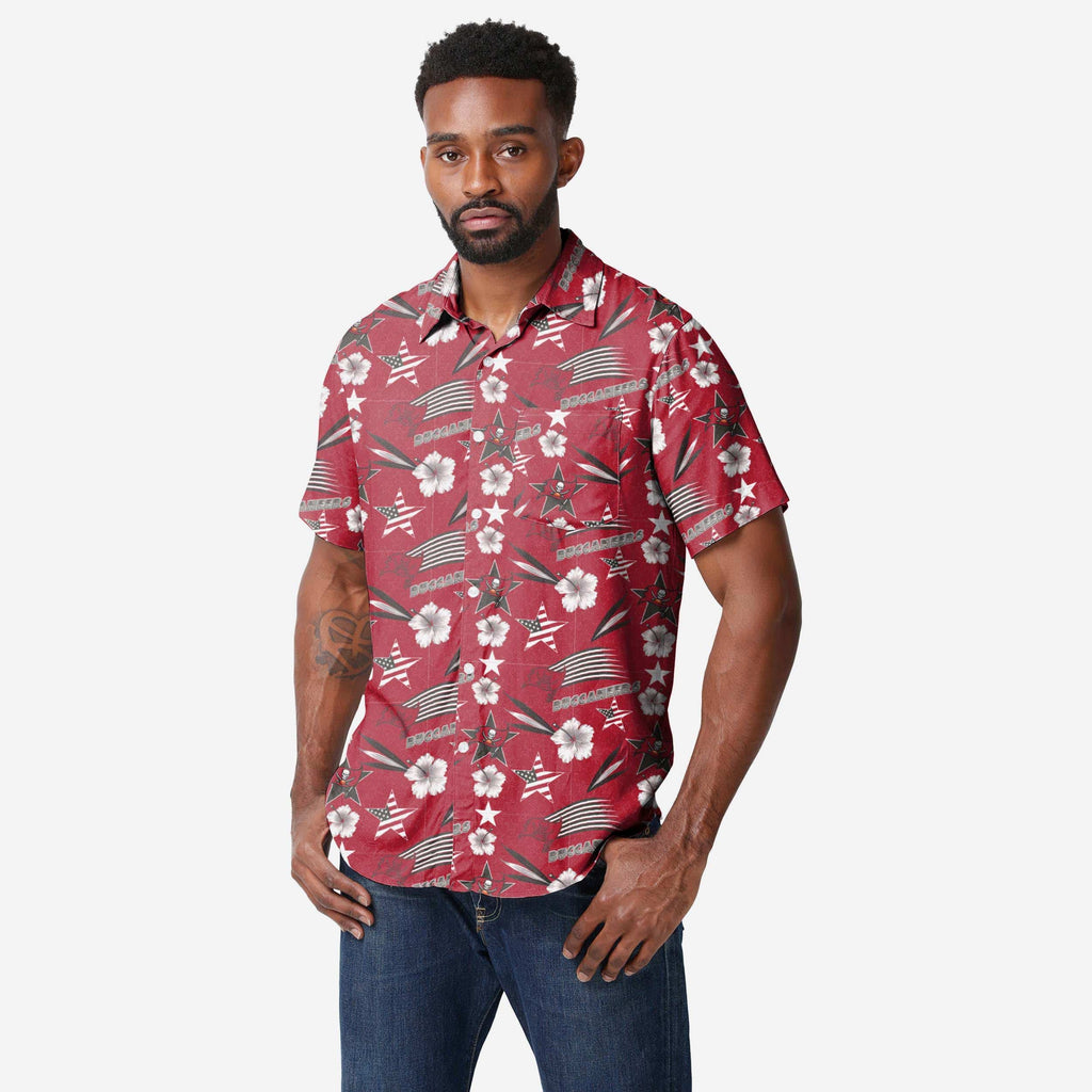 Tampa Bay Buccaneers Americana Button Up Shirt FOCO S - FOCO.com