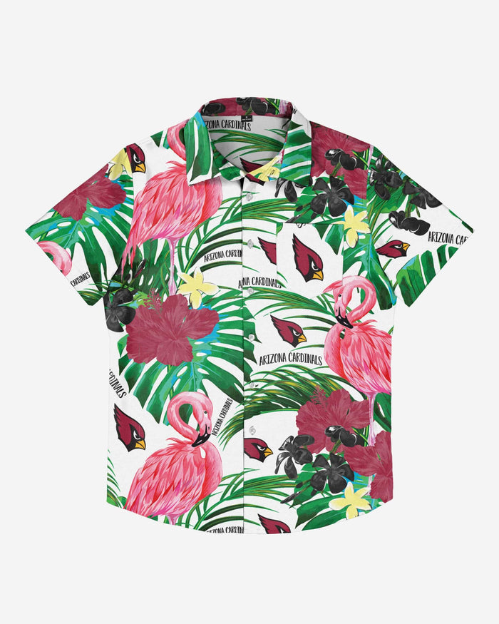 Arizona Cardinals Flamingo Button Up Shirt FOCO - FOCO.com