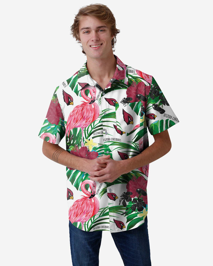 Arizona Cardinals Flamingo Button Up Shirt FOCO S - FOCO.com