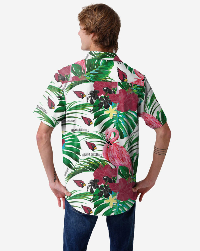 Arizona Cardinals Flamingo Button Up Shirt FOCO - FOCO.com