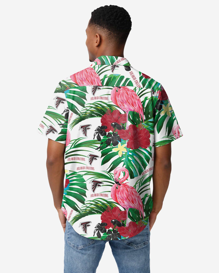 Atlanta Falcons Flamingo Button Up Shirt FOCO - FOCO.com