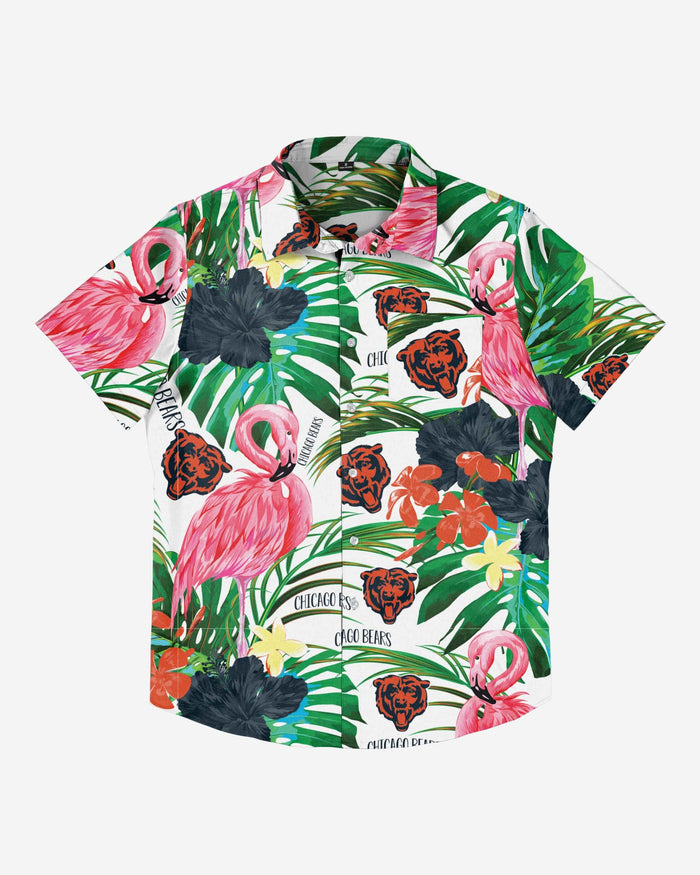 Chicago Bears Flamingo Button Up Shirt FOCO - FOCO.com