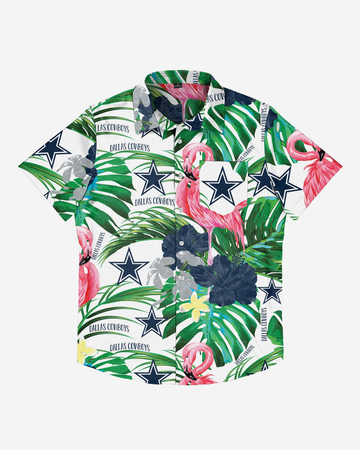 Dallas Cowboys Flamingo Button Up Shirt FOCO - FOCO.com