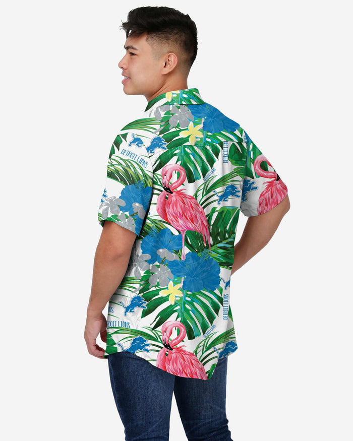 Detroit Lions Flamingo Button Up Shirt FOCO - FOCO.com