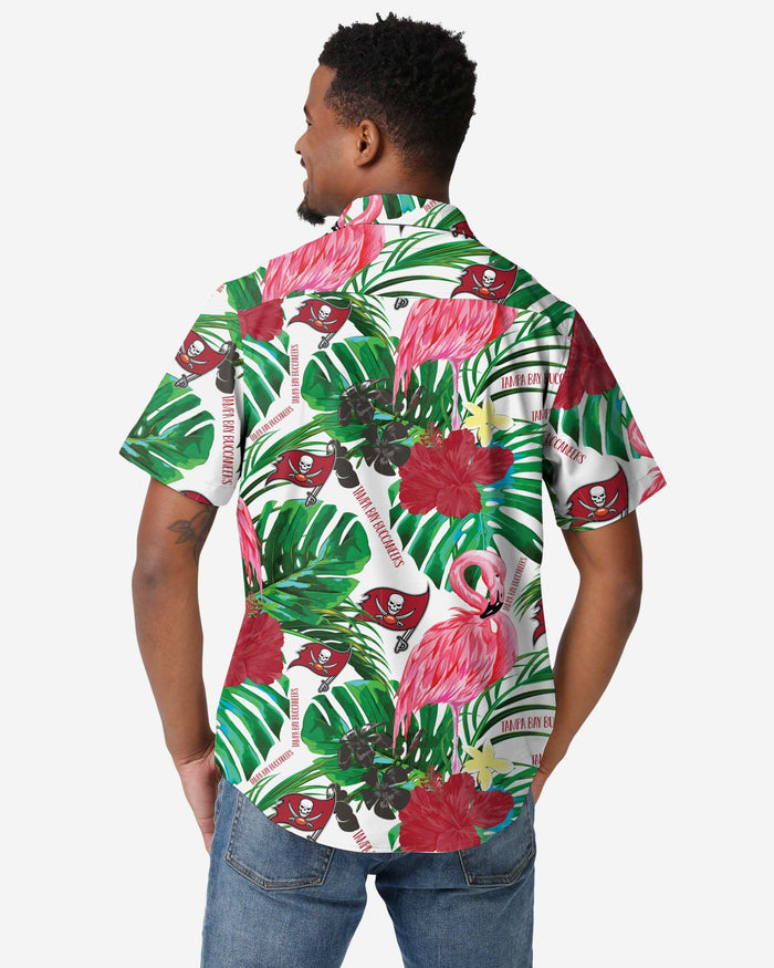 Tampa Bay Buccaneers Flamingo Button Up Shirt FOCO - FOCO.com