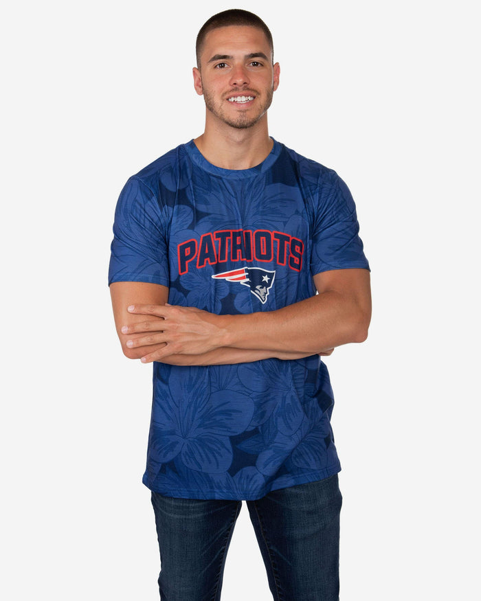 New England Patriots Hibiscus T-Shirt FOCO S - FOCO.com