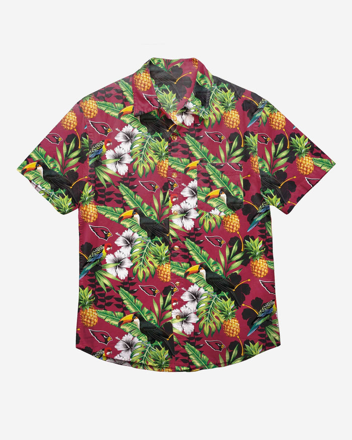 Arizona Cardinals Floral Button Up Shirt FOCO - FOCO.com